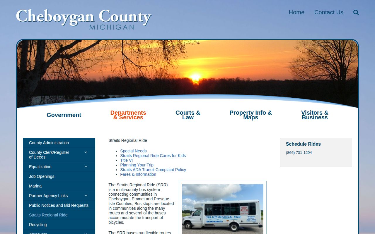 Transportation information after a Cheboygan County jail release